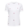 ONLY Ketty S/S T-shirt - Bright White / Strawberry