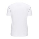 ONLY Ketty S/S T-shirt - Bright White / Strawberry