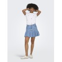 ONLY Ketty S/S T-shirt - Bright White / Strawberry