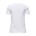 ONLY Ketty S/S T-shirt - Bright White / True Blue Flowers