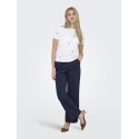 ONLY Ketty S/S T-shirt - Bright White / True Blue Flowers