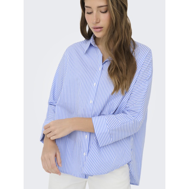 ONLY Grace Bersa L/S Skjorte - Brunnera Blue