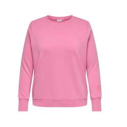 ONLY CARMAKOMA Maya L/S Rund Sweatshirt - Wild Orchid
