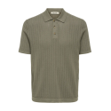 ONLY & SONS Moon Regular S/S Strik Polo - Bungee Cord
