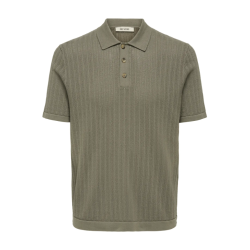 ONLY & SONS Moon Regular S/S Strik Polo - Bungee Cord