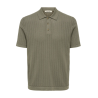 ONLY & SONS Moon Regular S/S Strik Polo - Bungee Cord