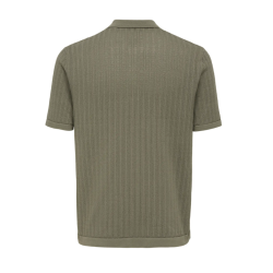 ONLY & SONS Moon Regular S/S Strik Polo - Bungee Cord