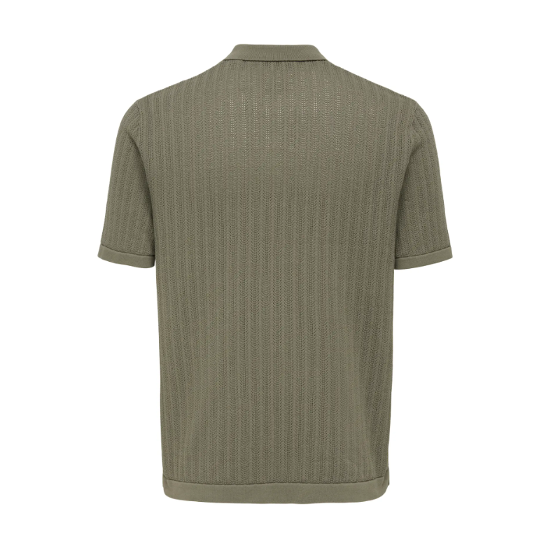 ONLY & SONS Moon Regular S/S Strik Polo - Bungee Cord