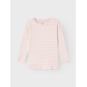 NAME IT Mini Suraja Xslim RibStrik Top - Parfait Pink