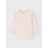 NAME IT Mini Suraja Xslim RibStrik Top - Parfait Pink