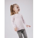 NAME IT Mini Suraja Xslim RibStrik Top - Parfait Pink