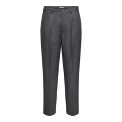 ONLY & SONS Miro Loose Chino Bukser - Dark Grey Melange