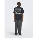 ONLY & SONS Miro Loose Chino Bukser - Dark Grey Melange