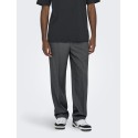 ONLY & SONS Miro Loose Chino Bukser - Dark Grey Melange