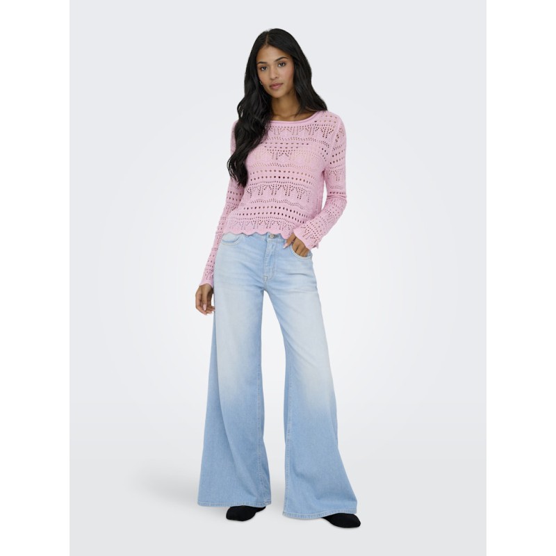 JDY Sun Lay Strik Pullover - Fragrant Lilac