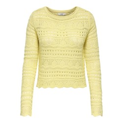 JDY Sun Lay Strik Pullover - Double Cream