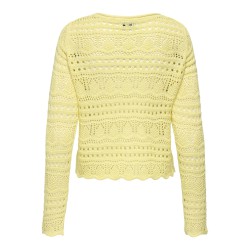 JDY Sun Lay Strik Pullover - Double Cream