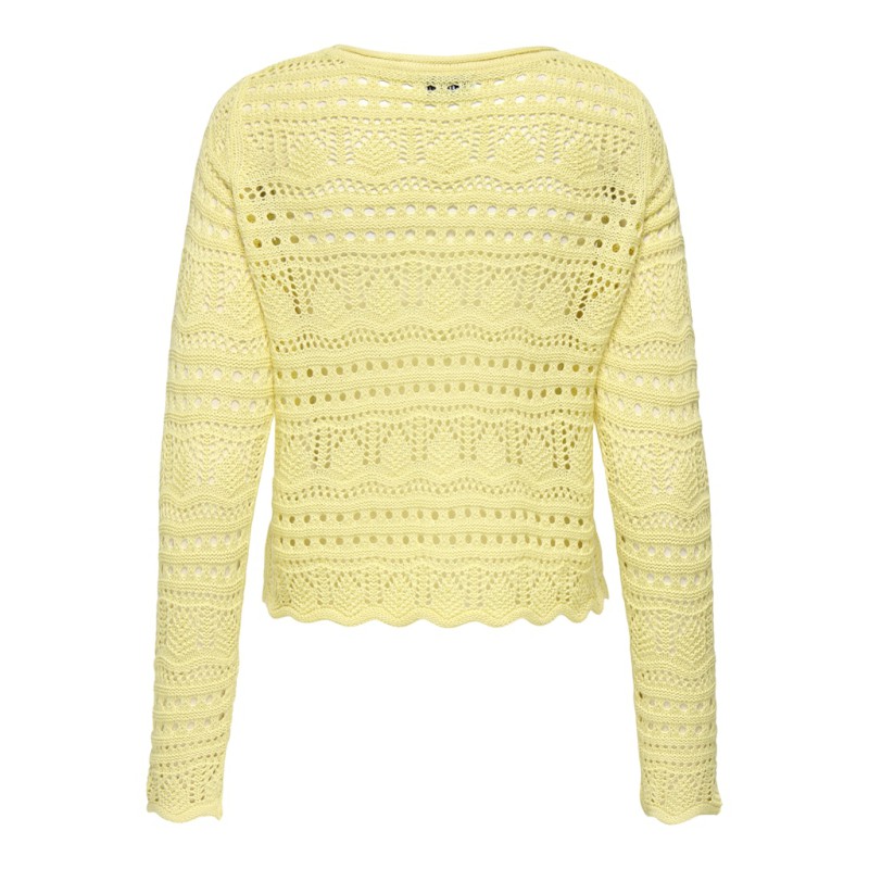 JDY Sun Lay Strik Pullover - Double Cream