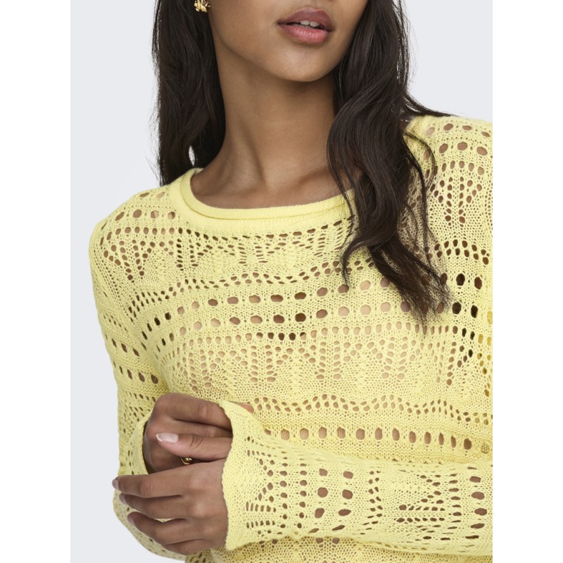 JDY Sun Lay Strik Pullover - Double Cream