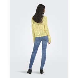 JDY Sun Lay Strik Pullover - Double Cream