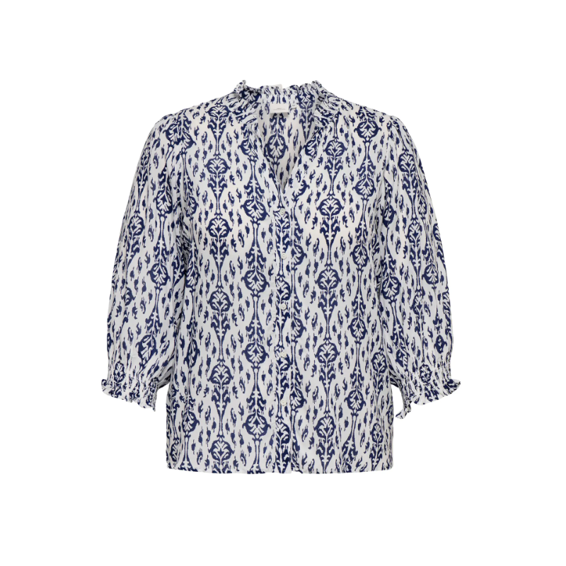 ONLY CARMAKOMA Raya 3/4 Skjorte - Night Sky