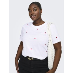 ONLY CARMAKOMA Ketty S/S Top - Bright White