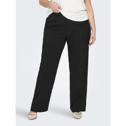 ONLY CARMAKOMA Niko HW Straight Bukser - Sort