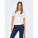 ONLY Tenna Rund Hals T-shirt - Cloud Dancer