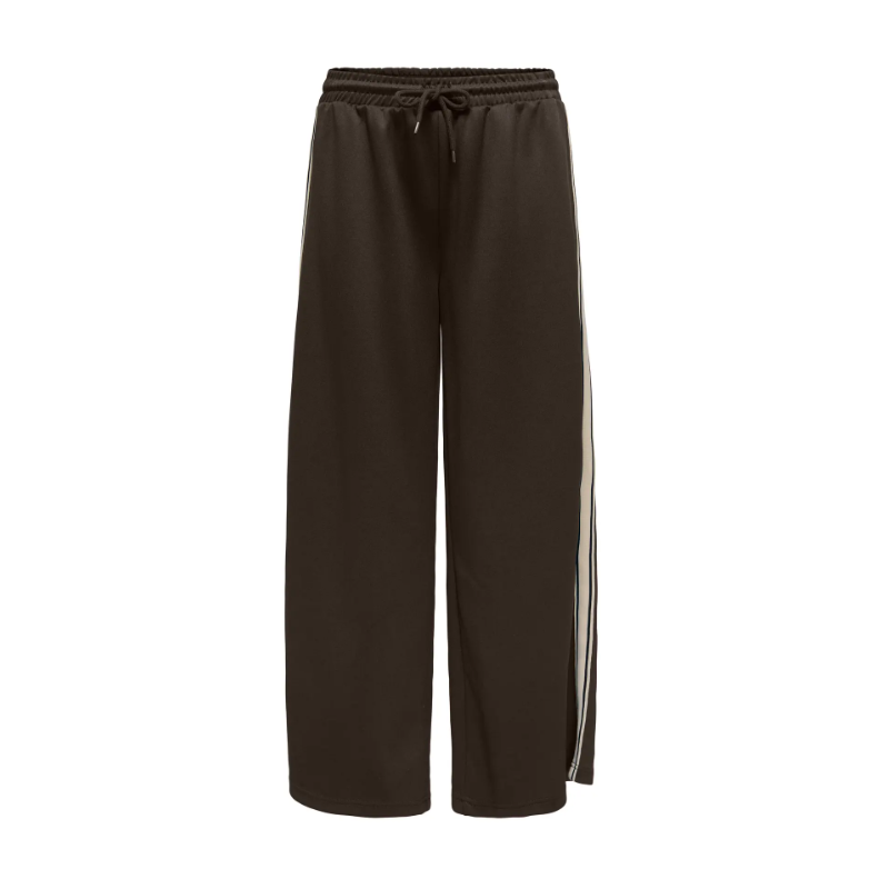 ONLY Asta Brede Stribet Bukser- Chocolate Torte - foto