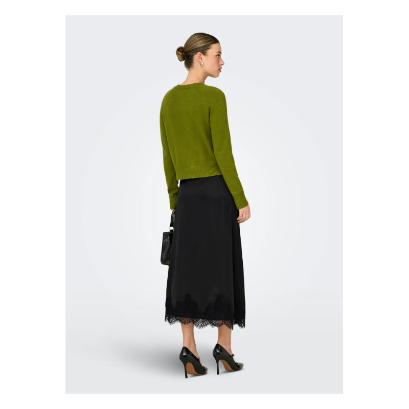 ONLY Bella Satin Blonde Nederdel - Sort