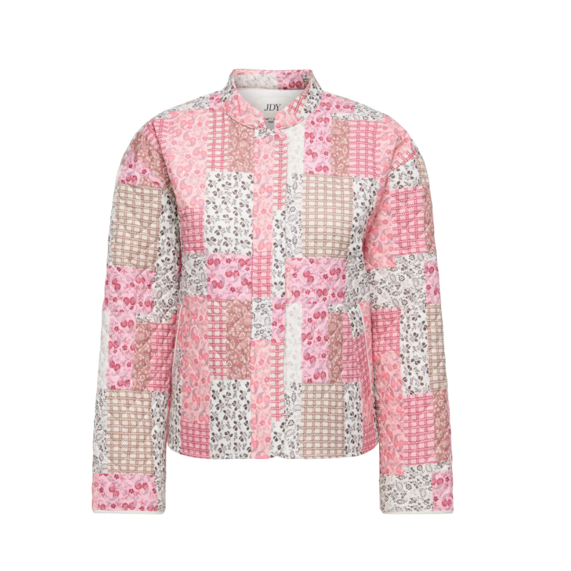 JDY Fia L/S Quiltet Jakke - Cloud Dancer