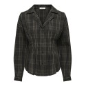 JDY Betty L/S Fitted Skjorte - Slate Black