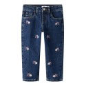 NAME IT MINI Bella Mom Jeans 1224 - Blue Denim / Flower