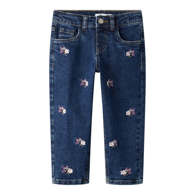 NAME IT MINI Bella Mom Jeans 1224 - Blue Denim / Flower