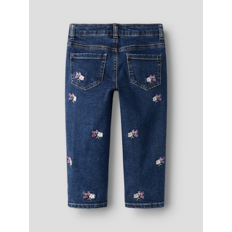 NAME IT MINI Bella Mom Jeans 1224 - Blue Denim / Flower