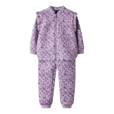 NAME IT Mini Moon Quiltet Sæt - Violet Tulle