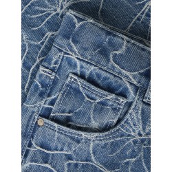 NAME IT Kids Rose Wide Jeans - Medium Blue Denim