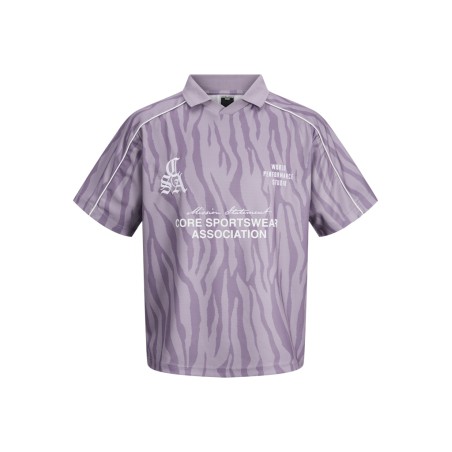 JACK & JONES Dust Piping Football T-shirt - Purple Ash