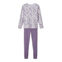 NAME IT Mini Lilla Blomster Nattøjssæt - Purple Heather