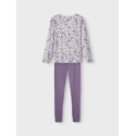 NAME IT Mini Lilla Blomster Nattøjssæt - Purple Heather