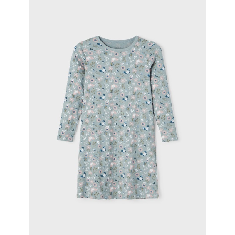 NAME IT Mini L/S Blomster Natkjole - Lead