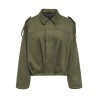 ONLY Moon-Stina faux læder bomber jakke - Grape Leaf