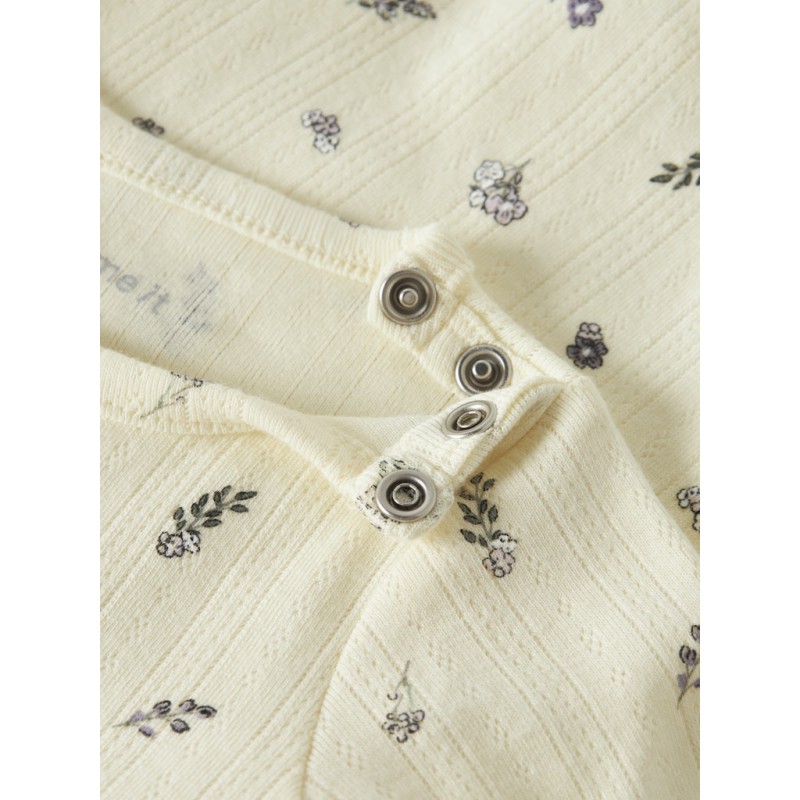 NAME IT Baby Dortheas L/S Bodystocking - Pear Sorbet