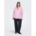 ONLY CARMAKOMA Zazima L/S Loose Fit Skjorte - Pink Lady