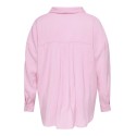 ONLY CARMAKOMA Zazima L/S Loose Fit Skjorte - Pink Lady