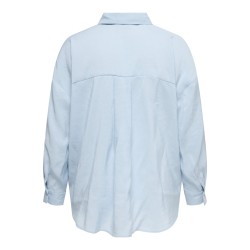 ONLY CARMAKOMA Zazima L/S Loose Fit Skjorte - Chambray Blue