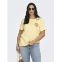 ONLY CARMAKOMA Bolette T-shirt - Sunlight