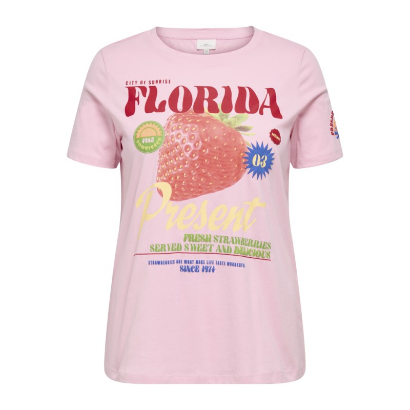 ONLY CARMAKOMA Bolette T-shirt - Romance Rose