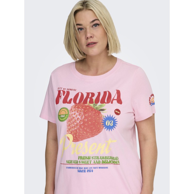 ONLY CARMAKOMA Bolette T-shirt - Romance Rose