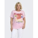 ONLY CARMAKOMA Bolette T-shirt - Romance Rose